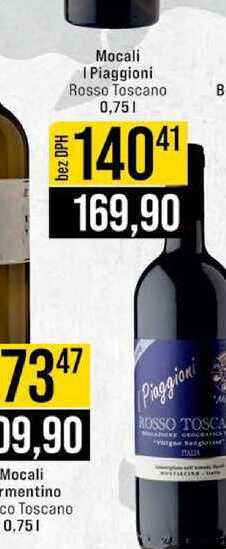 Mocali I Piaggioni Rosso Toscano 0,75l