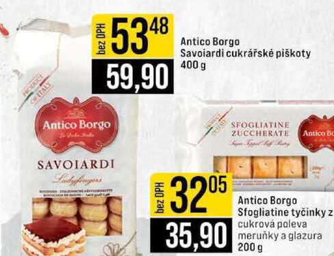 Antico Borgo Savoiardi cukrářské piškoty 400 g