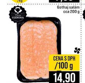 Gothaj salám cca 200 g 100g