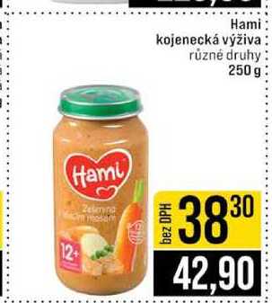 Hami kojenecká výživa různé druhy 250 g