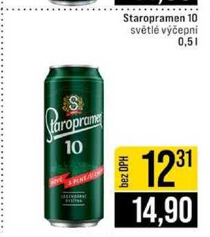 Staropramen 10 světlé výčepni 0,5l
