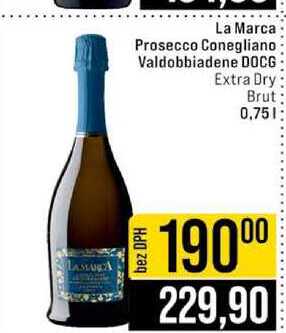 La Marca Prosecco Conegliano Valdobbiadene DOCG Extra Dry Brut 0,75l