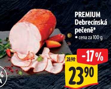 PREMIUM Debrecínská pečeně, cena za 100 g 