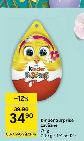Kinder Surprise závěsné, 20 g 