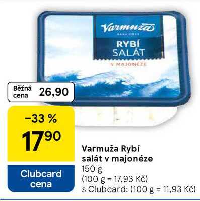 Varmuža Rybí salát v majonéze, 150 g
