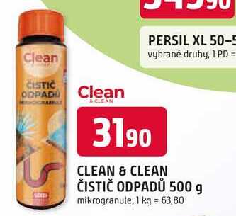CLEAN & CLEAN ČISTIČ ODPADŮ 500 g