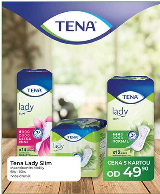 Tena Lady Slim inkontinenční vložky 6ks-10ks