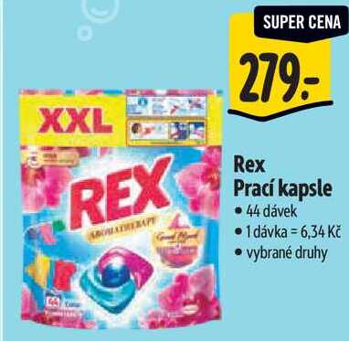 Rex Prací kapsle, 44 dávek