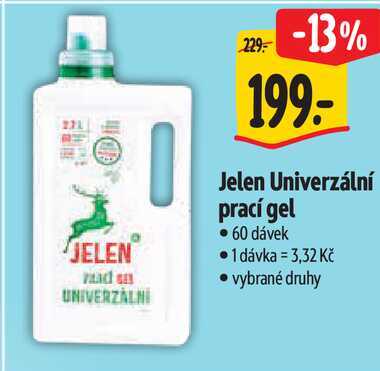 Jelen Univerzální prací gel, 60 dávek