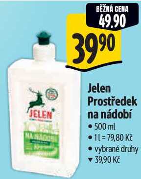 Jelen Prostředek na nádobí, 500 ml