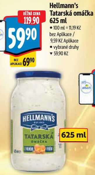 Hellmann's Tatarská omáčka, 625 ml 
