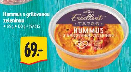 Hummus s grilovanou zeleninou, 175 g