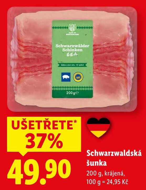 Schwarzwaldská šunka, 200 g