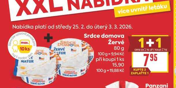 Srdce domova Žervé 80 g 