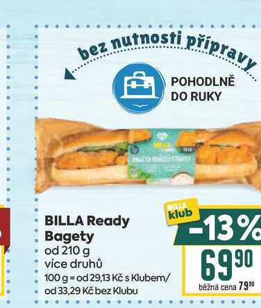 BILLA Ready Bagety od 210 g