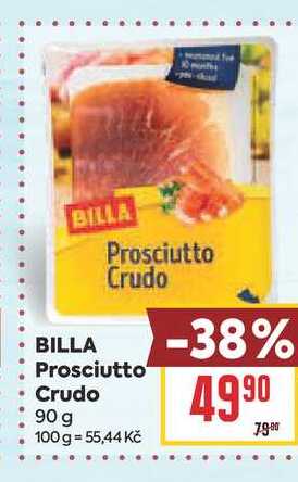 BILLA Prosciutto Crudo 90 g