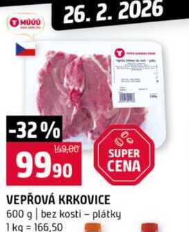 VEPŘOVÁ KRKOVICE 600 g