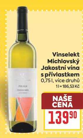 Vinselekt Michlovský Jakostní vína s přívlastkem 0,75l