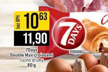 7Days Double Max croissant různé druhy 80 g