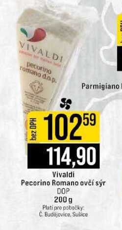 Vivaldi Pecorino Romano ovčí sýr DOP 200 g
