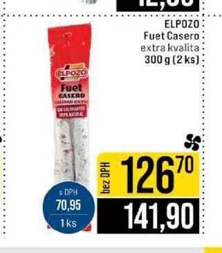 ELPOZO Fuet Casero extra kvalita 300 g (2 ks)