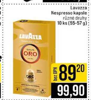 Lavazza Nespresso kapsle různé druhy 10 ks (55-57 g)