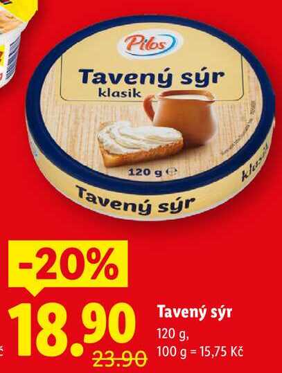 Tavený sýr, 120 g