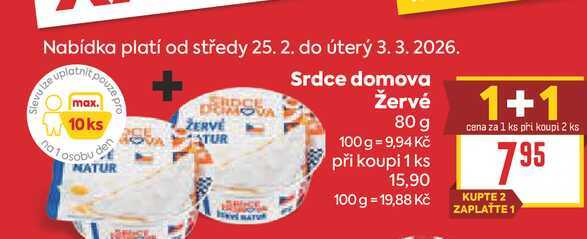 Srdce domova Žervé 80 g