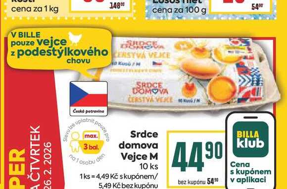 Srdce domova Vejce M 10 ks 