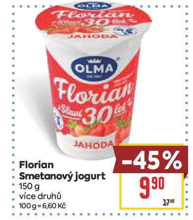 Florian Smetanový jogurt 150 g 