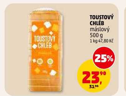 TOUSTOVÝ CHLÉB máslový, 500 g