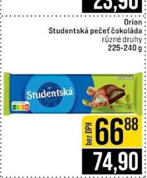 Orion Studentská pečeť čokoláda různé druhy 225-240 g