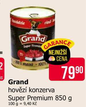Grand hovězí konzerva Super Premium 850 g 