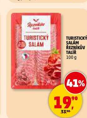 TURISTICKÝ SALÁM ŘEZNÍKŮV TALÍŘ, 100 g