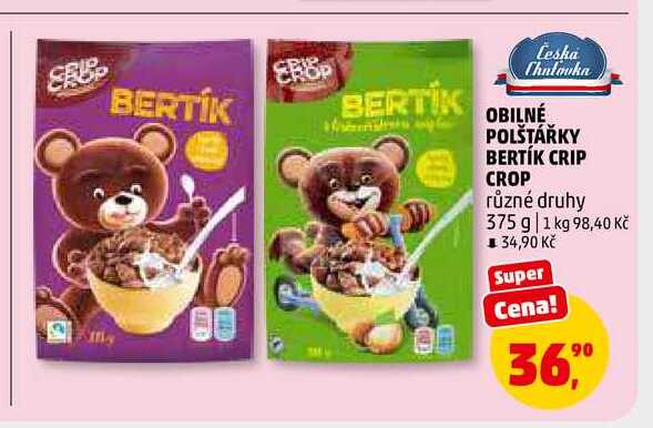 OBILNÉ POLŠTÁŘKY BERTÍK CRIP CROP, 375 g 