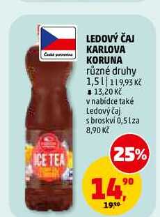 LEDOVÝ ČAJ KARLOVA KORUNA, 1,5 l