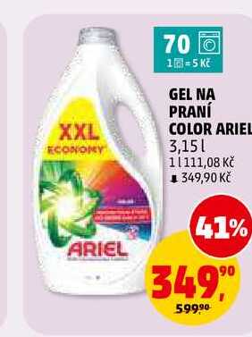 GEL NA PRANÍ COLOR ARIEL, 3,15 l