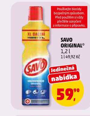 SAVO ORIGINAL, 1,2 l