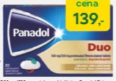 Panadol Duo 500 mg/200 mg 20 potahovaných tablet