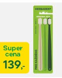 HERBADENT ORIGINAL ECO jemná vlákna 3 zubní kartáčky v blistru