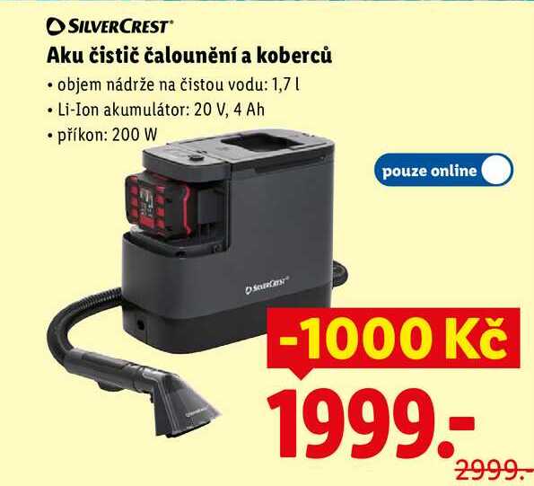 Aku čistič čalounění a koberců 