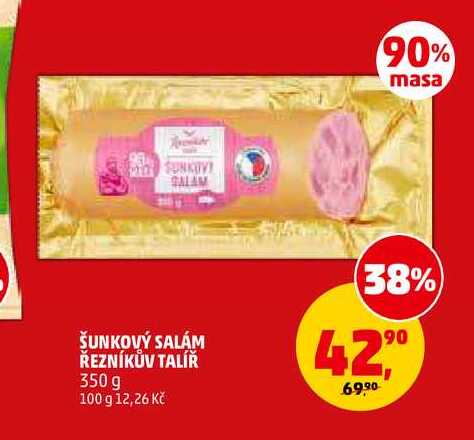ŠUNKOVÝ SALÁM ŘEZNÍKŮV TALÍŘ, 350 g 
