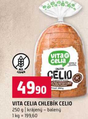 VITA CELIA CHLEBÍK CELIO 250 g