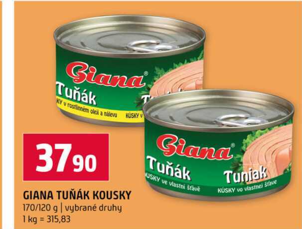 GIANA TUŇÁK KOUSKY 170/120 g