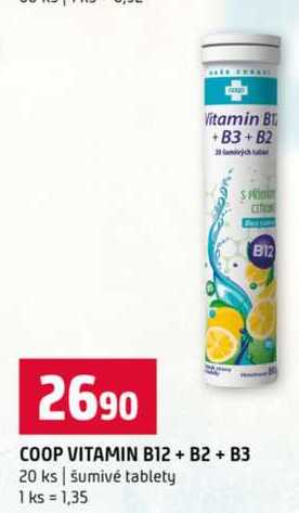 COOP VITAMIN B12 + B2 + B3 20 ks