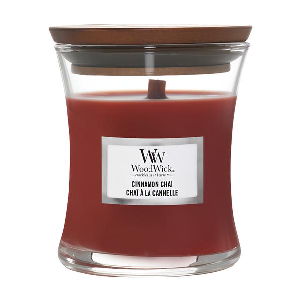 Wood Wick Cinnamon Chai svíčka váza malá