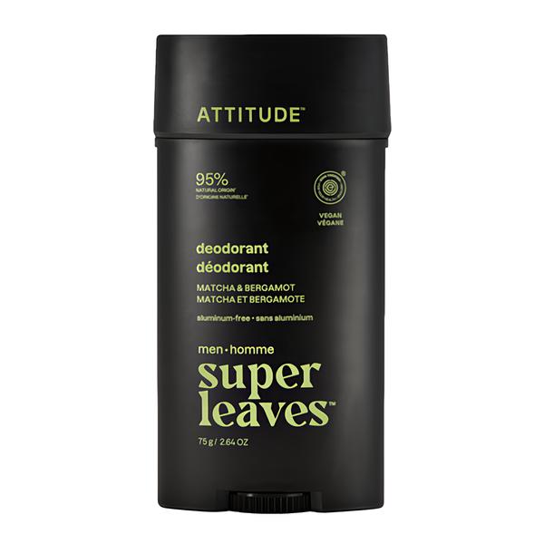 Attitude Pánský deodorant Super leaves - Matcha & Bergamot