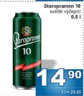 Staropramen 10 světlé výčepní 0,5l