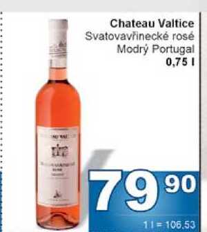 Chateau Valtice Svatovavřinecké rosé Modrý Portugal 0,75l