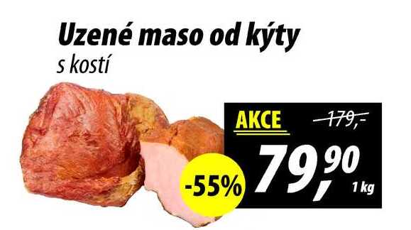 Uzené maso od kýty s kostí, 1 kg